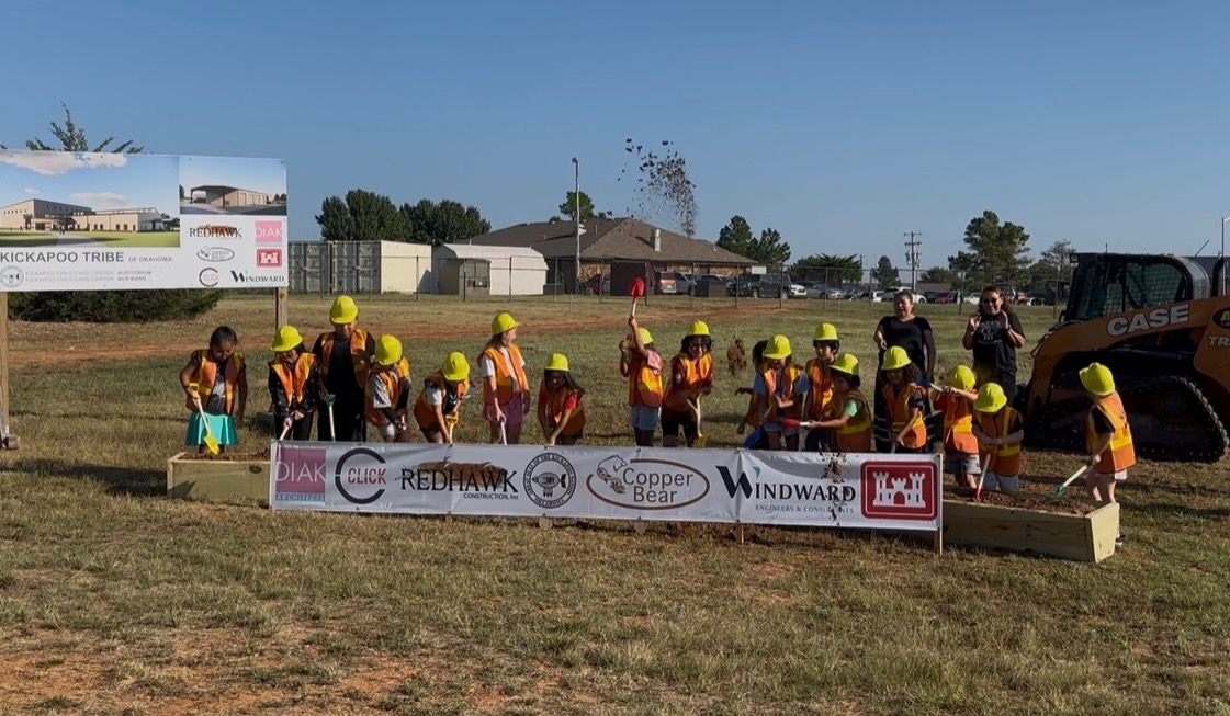 Kickapoo Childcare Auditorium Groundbreaking Sept 2025